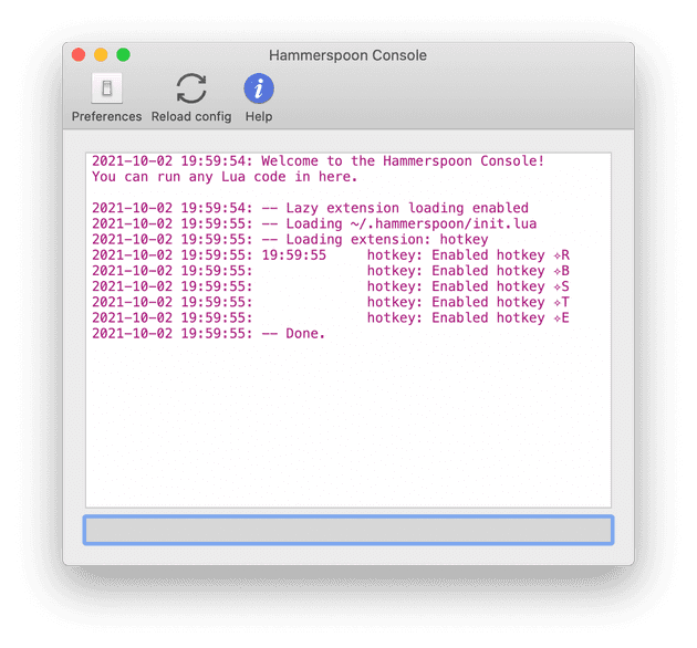 hammerspoon-console